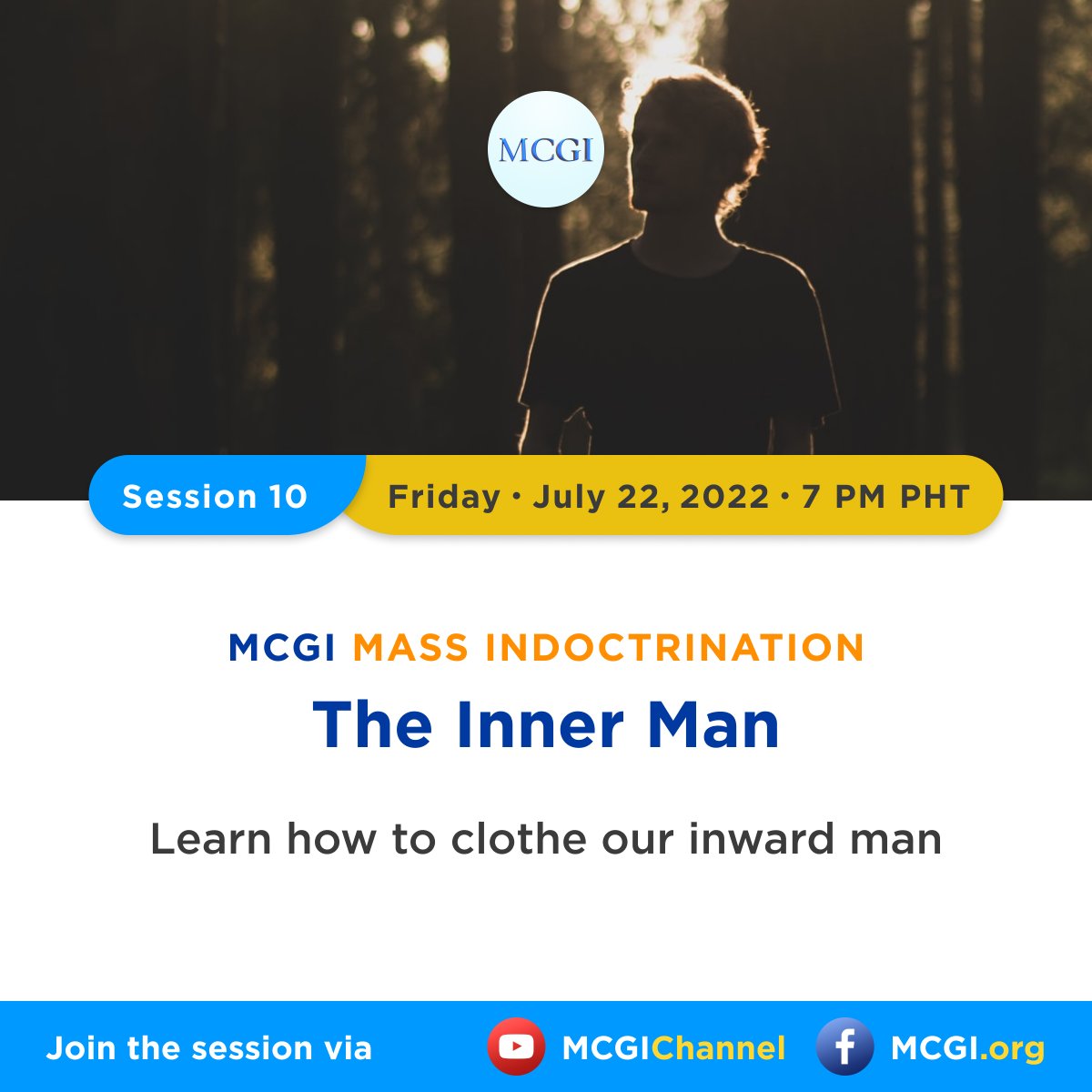 In today’s topic, we will know what the inward man described in the Bible is and its relevance to our salvation.

Tune in to our live broadcast later at 7 p.m. PHT via our online platforms or simply visit mcgi.org/live.

The Inner Man
#PureDoctrinesOfChrist