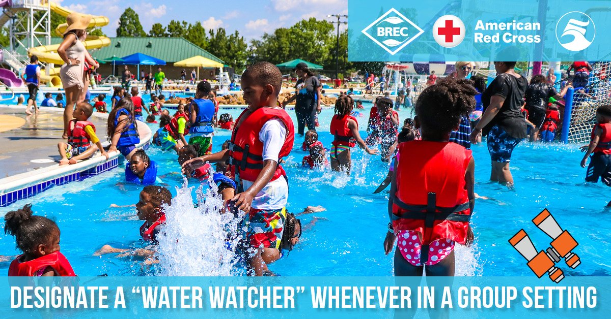 Swim Safety Tip # 6 What's a "Water Watcher"?💦👁️ Someone 16+ years with the skills, knowledge and ability to recognize if someone is in distress and can alert those around for help.🏊
👉To learn about FREE swim lessons visit: brec.swimtopia.com/free-swim-less…