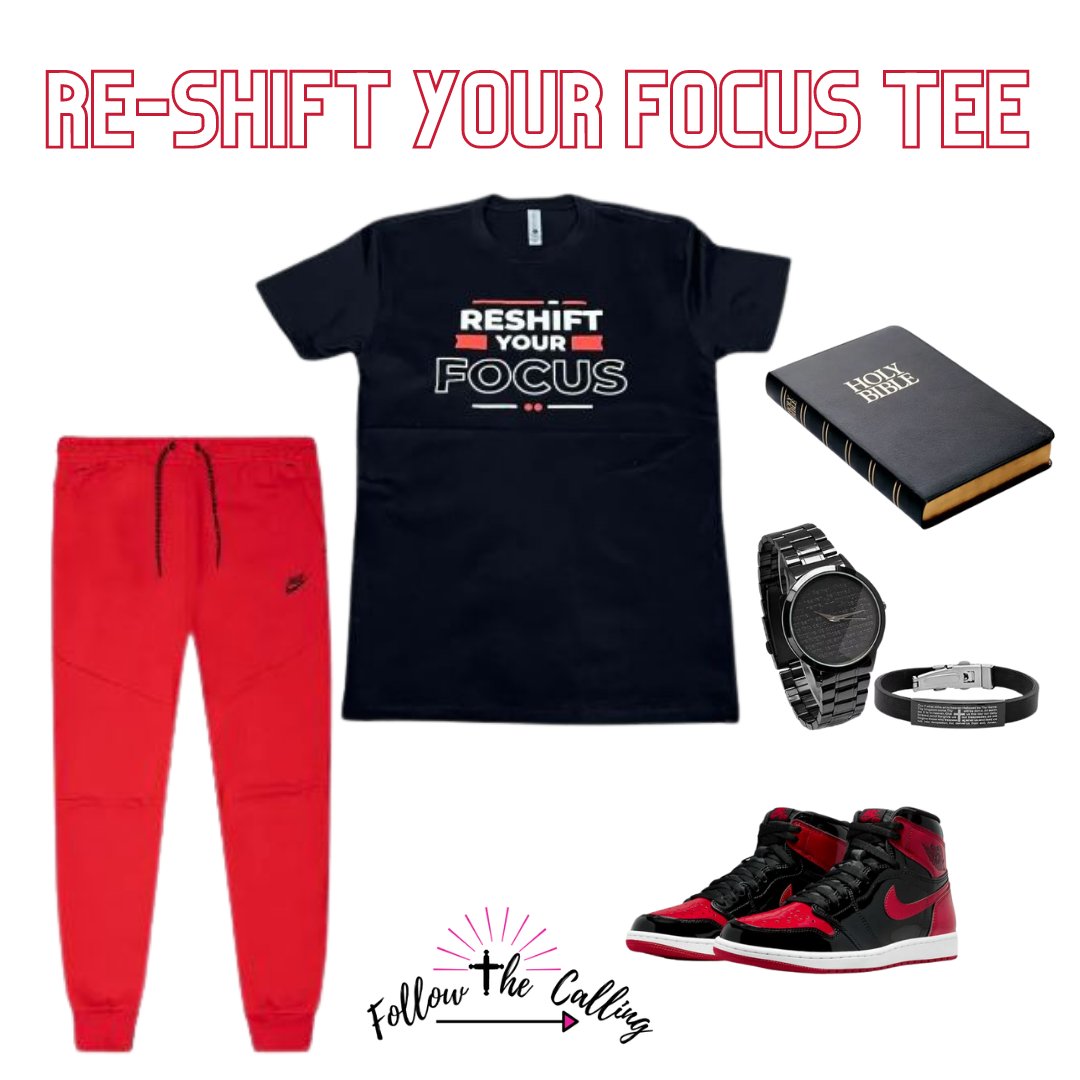 ftc_llc's tweet photo. Today's Featured Item and Outfit Inspo is our RE-SHIFT YOUR FOCUS TEE

 "And be not conformed to this world: but be ye transformed by the renewing of your mind, that ye may prove what is that good, and acceptable, and perfect, will of God."
Romans 12:2 https://t.co/hzvyINURLd
