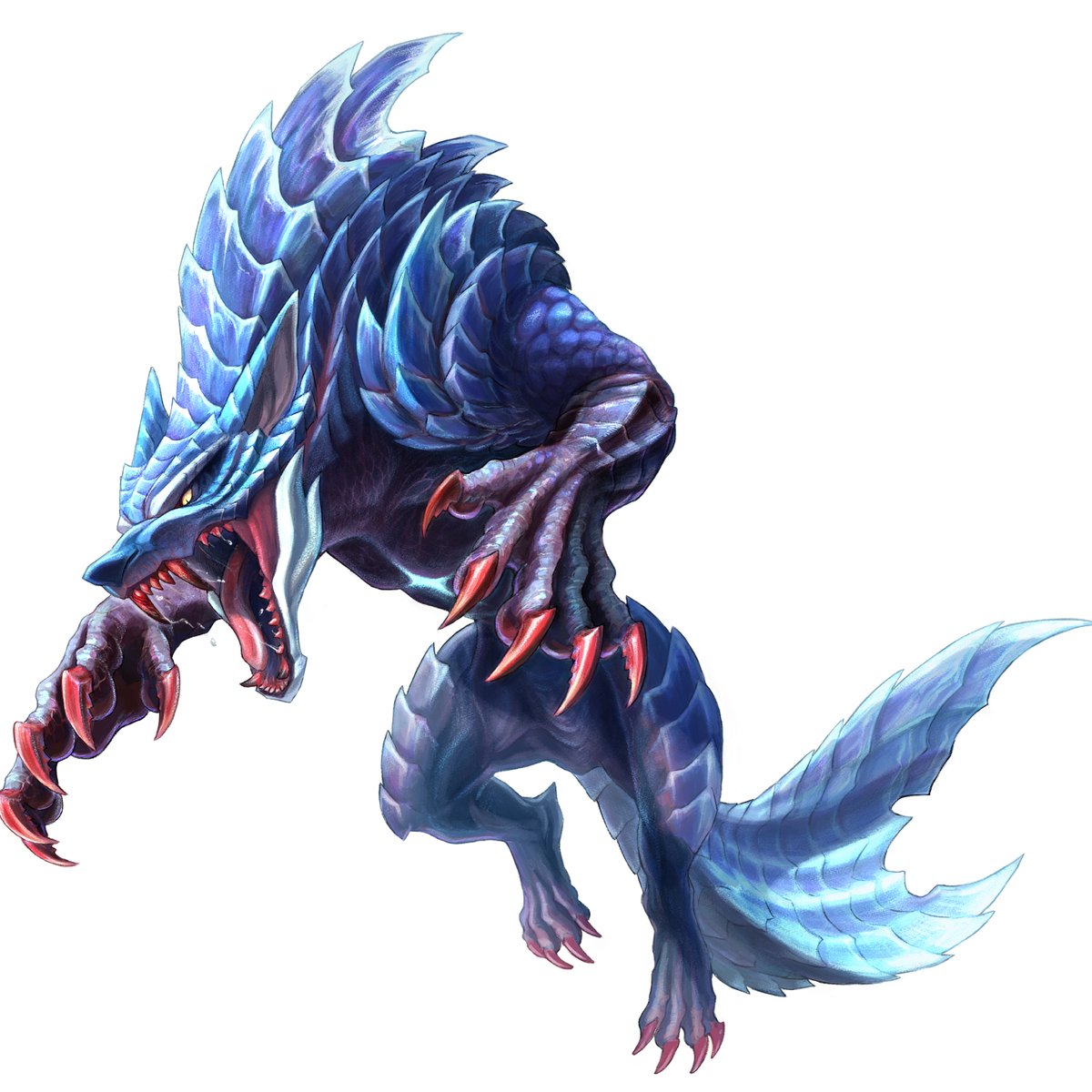 monsterhunter's tweet image. Anyone else just get a chill down their spine? Get your eyes on this Lunagaron #Sunbreak concept art. 👀