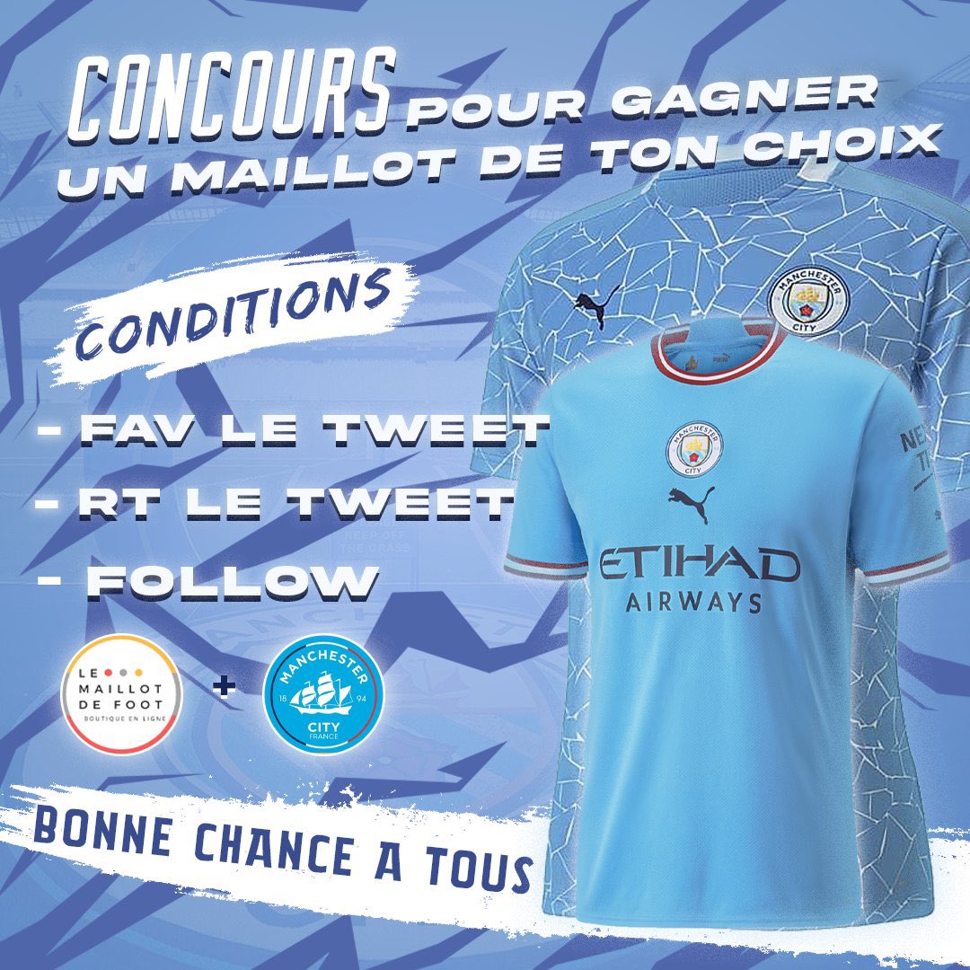 MCIFrance's tweet photo. Pour vous remercier de cette nouvelle barre atteinte (76k abonnés),@MCIFrance s’associe à @LeMaillotDeFoot pour vous faire gagner le maillot de votre choix 👕💙

Conditions pour participer :
- RT + FAV ce tweet 
- Follow @LeMaillotDeFoot et @MCIFrance

T.A.S vendredi prochain 😍 https://t.co/V4scLulw0B