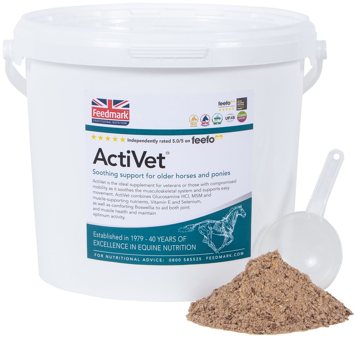 Feedmark's tweet image. ActiVet™ combines Glucosamine HCl, Methyl sulphonyl methane (MSM) and muscle-supporting nutrients, Vitamin E and Selenium, as well as comforting Boswellia, ideal for veterans. 

feedmark.com/en/activet-2

#feedmark #fedonfeedmark