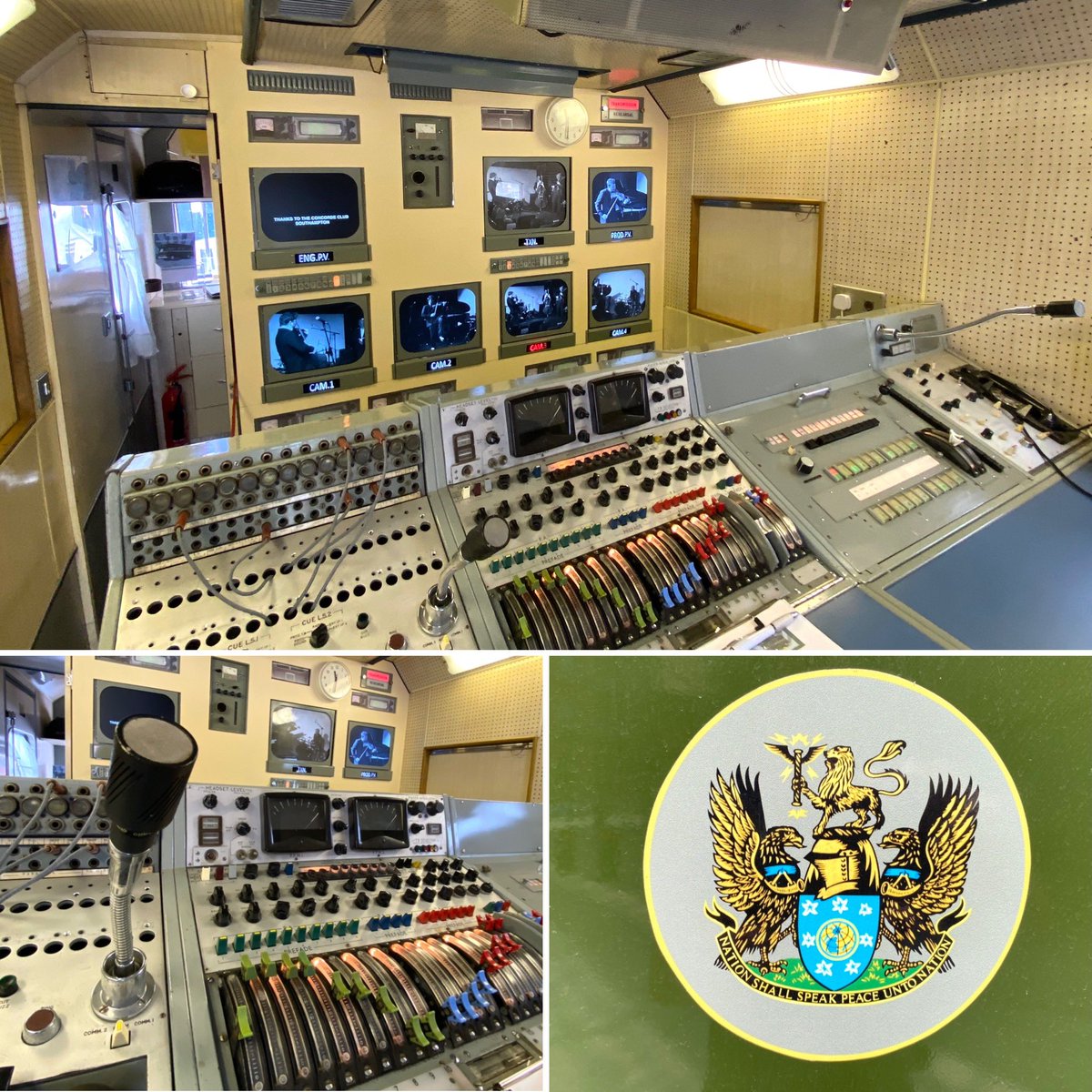 stevechalles's tweet photo. Lovely to see #MCR21 - the restored 1963 BBC OB Scanner/control room - on display today in front of New Broadcasting House in London and hear from the always friendly team.
Their website - with some great archive - is https://t.co/daHFMSTFt3.
#outsidebroadcast #BBCOB #BBC100 https://t.co/I9hUMER6fW