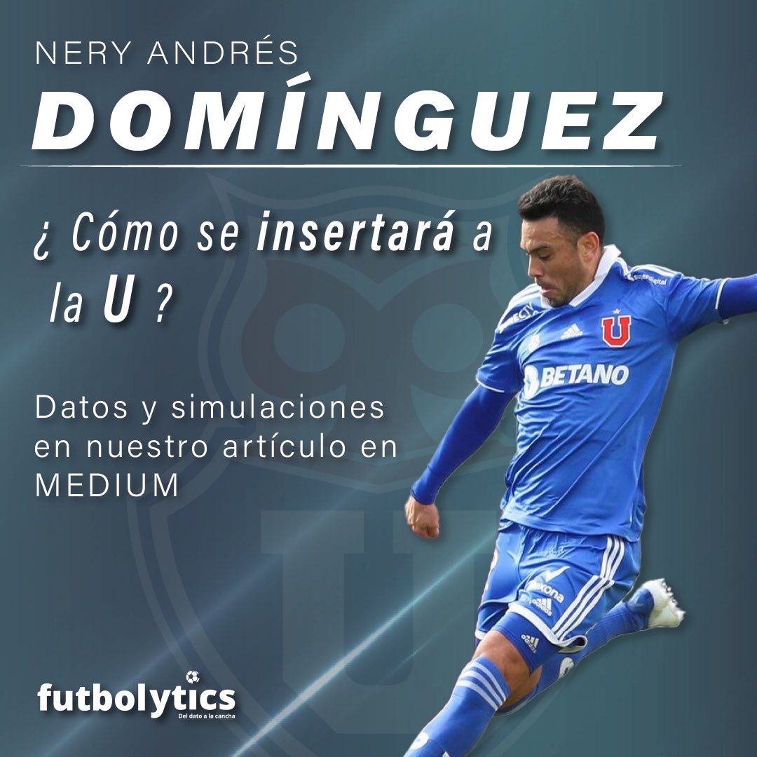 FutbolyticsLAT's tweet photo. Nuevo artículo en nuestro blog
📌 Números y datos del nuevo fichaje de @udechile
📌 modelo desarrollado para ver el impacto que tendrá Nery Domínguez en el desempeño azul 🔵

Pueden ir directo al artículo 👇👇

#futbolchileno #footballanalytics https://t.co/IDfEVGHzjC