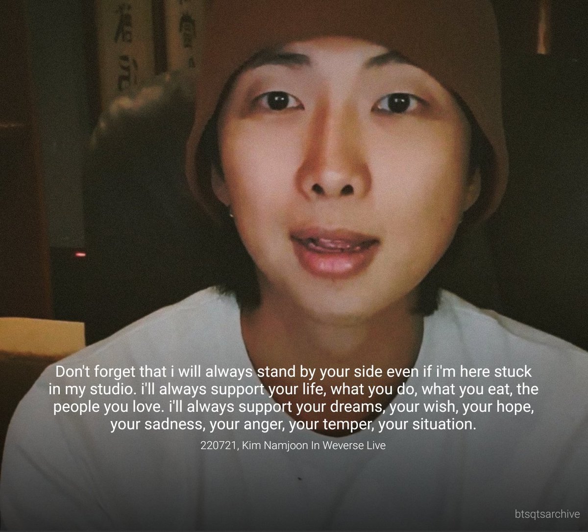 wangteaco's tweet photo. "Don't forget that i will always stand by your side even if i'm here stuck in my studio. i'll always support your life, what you do, what you eat, the people you love. ++ https://t.co/Ox1rdJPhHT