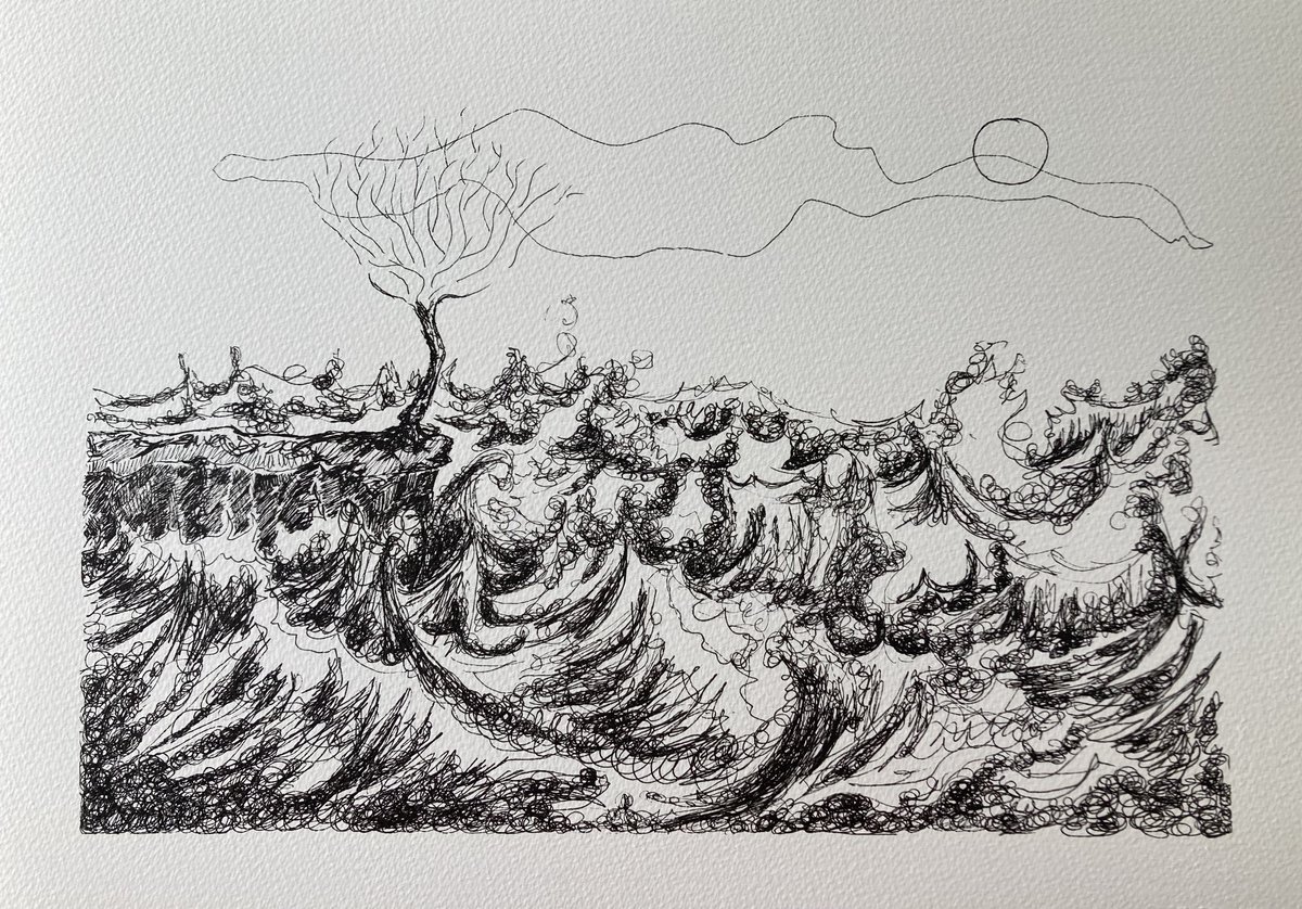 Becca3Artach's tweet photo. Mindful/less ink scribbling. #inkdrawing #sketching #drawing #ArtistOnTwitter https://t.co/dICAzeDRwv