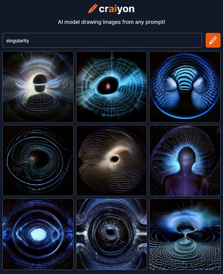 brettbb's tweet image. I asked #craiyon for a singularity