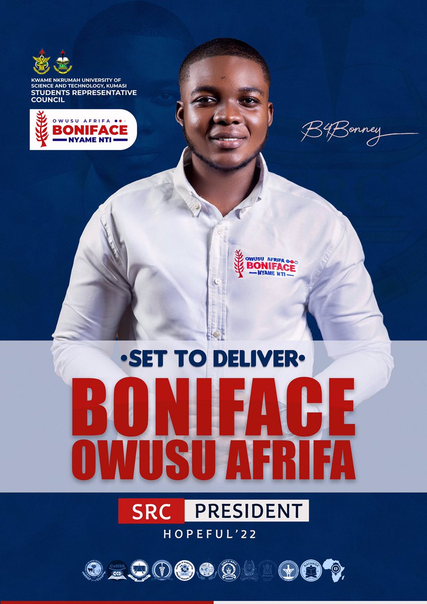 boniface_afrifa's tweet image. We believe that in the end we will be victorious and remain hopeful to the day when students shall be really served by an SRC which is keen on manifesting the best interests of students. 

We are SET TO DELIVER! to revive the hope of students in the KNUST SRC.

#KNUST