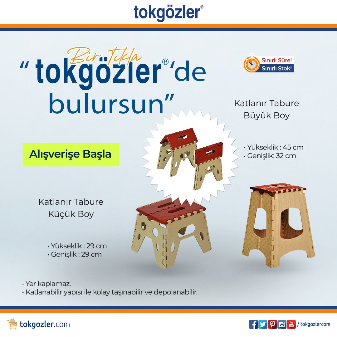 tokgozlercom's tweet photo. Katlanır Tabureler
Bir Tıkla "tokgözler'de bulursun"
► https://t.co/aAJnT4J7Bh
#tokgozlercom #toko #Tabure #KatlanırTabure #KatlanabilirTabure #Tokgözler #toko #Bursa #Türkiye https://t.co/w3EyqQJJSs
