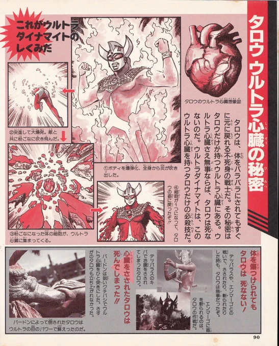 ウルトラマンタロウ超全集掲載の「タロウ ウルトラ心臓の秘密」。
何故タロウはウルトラダイナマイトが出来るか?の解説なワケですが割と恐ろしい設定です。
内山漫画では「復元は練習しないと無理」と言ってましたが、この設定だとエルフには端から復元は無理ですね😅
#ウルトラマンタロウ 