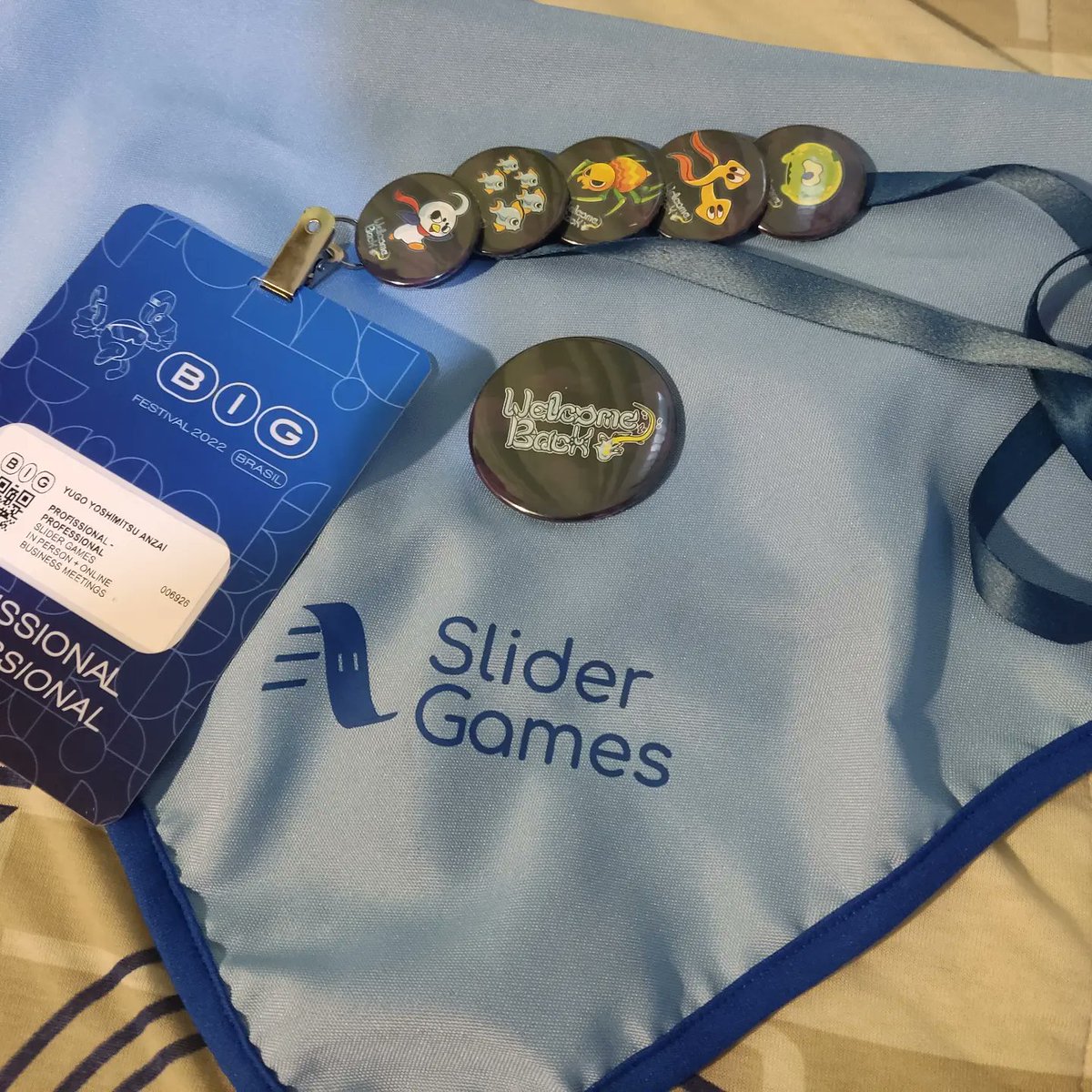 SliderGamesHq's tweet photo. Tiny things from @BIG_Festival to look at when I feel I need some motivation :) #gamedev can be hard
#WelcomeBackGame #indiegame #indiedev https://t.co/xxVFJrA5Cq