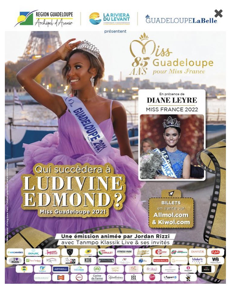 indira_ampiot's tweet photo. Hello🌺,
la billetterie est désormais ouverte, alors qu’attendez-vous pour prendre votre ticket ? Attention il n’y en aura pas pour tout le monde !! 
Ps: pour me soutenir vous pouvez envoyer MISS1 au 97000 (Antilles Guyane) ou MISS9711 au 72018 (Hexagone). #missguadeloupe https://t.co/YPv4KA36Hs