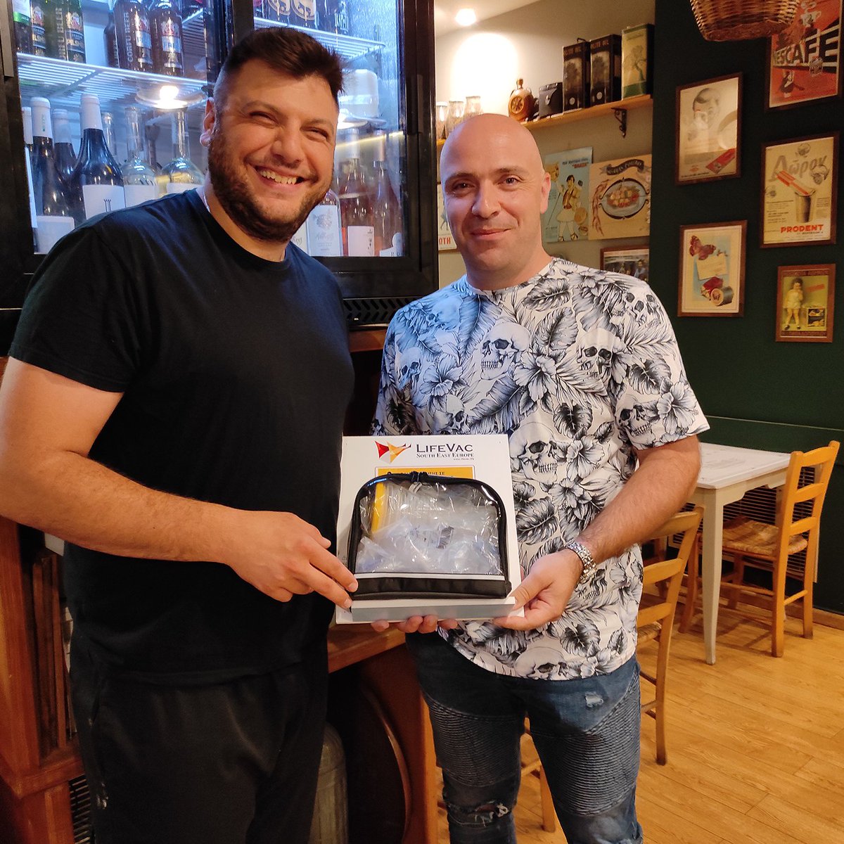 EuropeLifevac's tweet photo. 🍽 We are delighted to announce that another restaurant, this time in Serres, Greece "Το Μπακάλικο"
@mpakalikoserres got also equipped with a LifeVac device! Way to go guys!👍🏻

https://t.co/6w2PQNZ5CA

#LifeVac #ChokingAwareness #lifevacsaveslives #rescuedevice #greekrestaurants https://t.co/8npVWaGAIm
