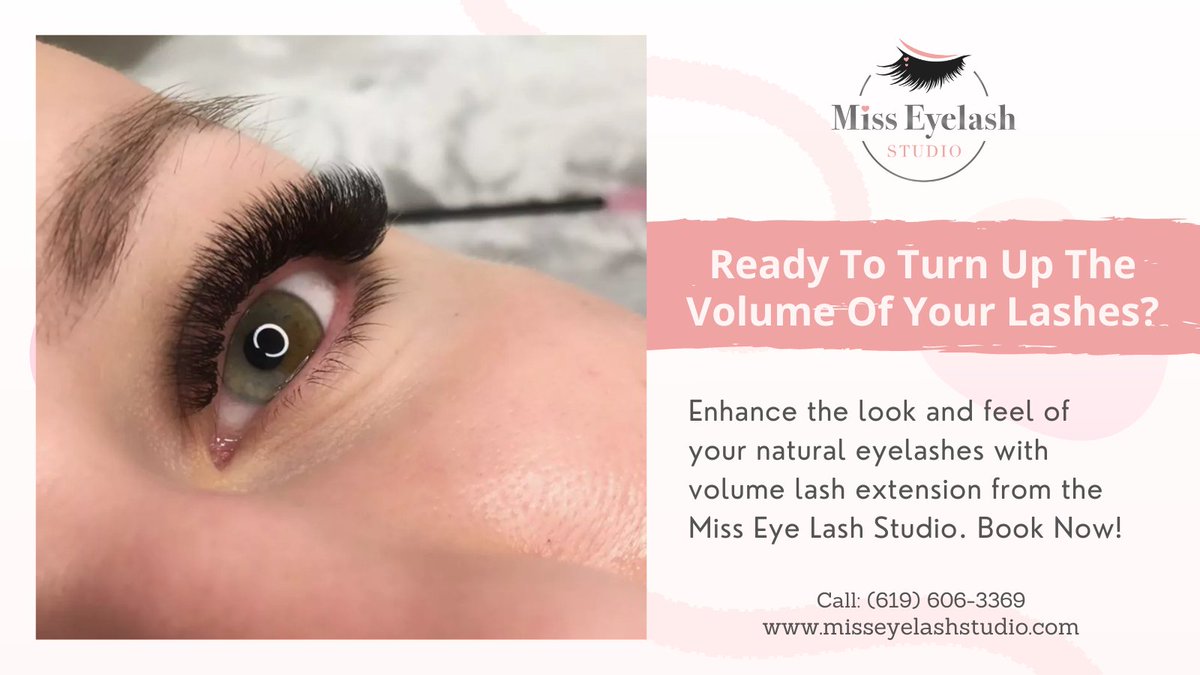 studio_eyelash's tweet photo. Rᴇᴀᴅʏ Tᴏ Tᴜʀɴ Uᴘ Tʜᴇ Vᴏʟᴜᴍᴇ Oꜰ Yᴏᴜʀ Lᴀsʜᴇs?

⇝Miss Eyelash Studio is dedicated to exceeding your expectations in all aspects of the service we provide and the products we sell.

☎️: (619) 606-3369
🌐: https://t.co/Lbv4t6JmJG

#Eyelashextensions #misseyelashstudio https://t.co/BJrD6DEAmW