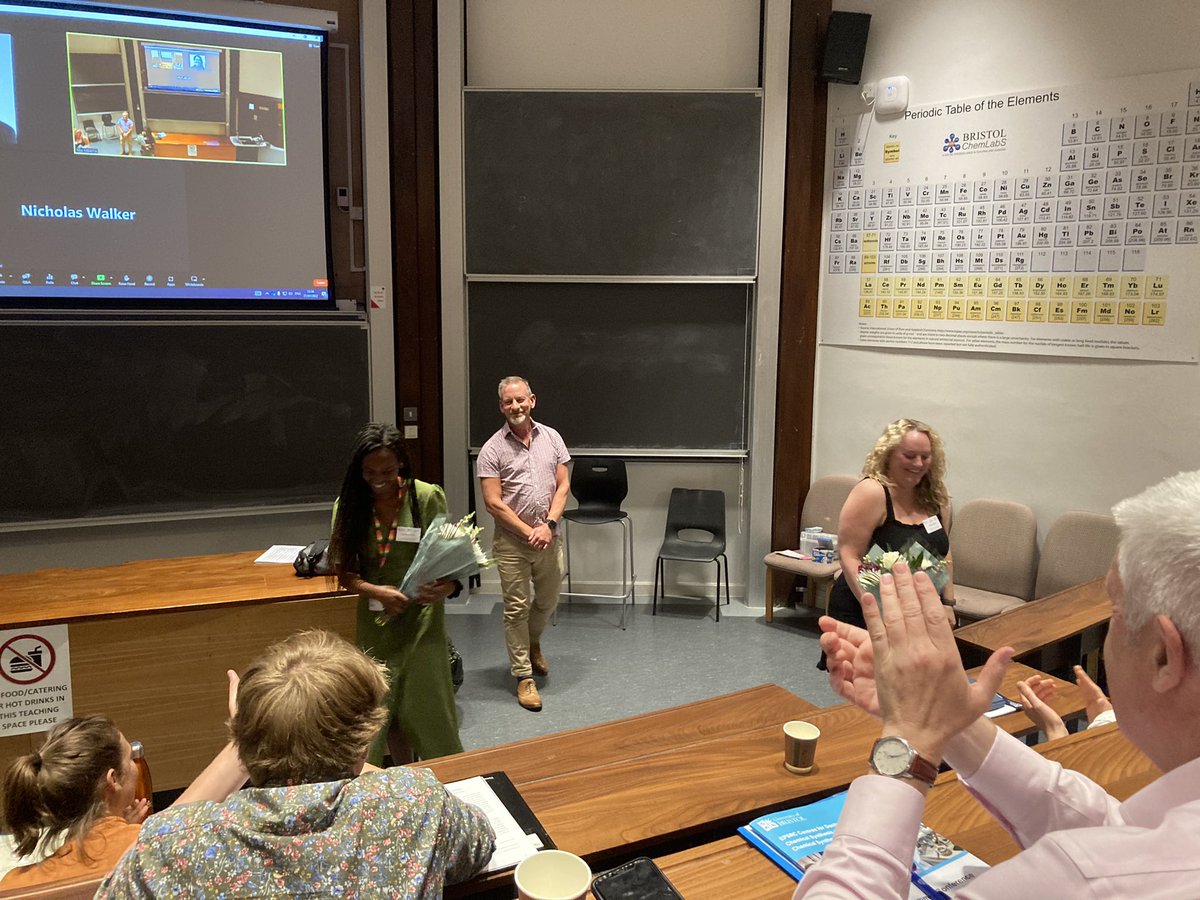 TECS and Bristol ChemSynth CDTs (@bcs_cdt) on Twitter photo A big thank you to <a href="/sbumbatha/">Sbu Mbatha (she/her)</a> and Krissy for all their hard work in organising the #CDTSummerConference, it’s been such a good few days for everyone! <a href="/JonathanClayden/">Jonathan Clayden</a> hands out a token of our appreciation 😊 💐 A big thank you to <a href="/sbumbatha/">Sbu Mbatha (she/her)</a> and Krissy for all their hard work in organising the #CDTSummerConference, it’s been such a good few days for everyone! <a href="/JonathanClayden/">Jonathan Clayden</a> hands out a token of our appreciation 😊 💐