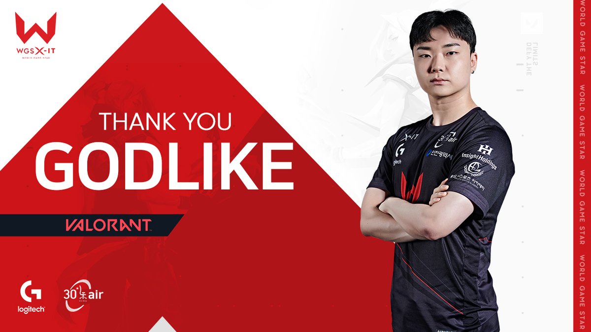 WGS X-IT팀의 GODLIKE선수와 상호 합의 하에 계약을 종료하게 되었습니다. 
그 동안 팀을 위해 아낌없는 헌신과 노력에 진심으로 감사드리며 앞으로의 행보에 좋은 일만 가득하길 기원합니다.