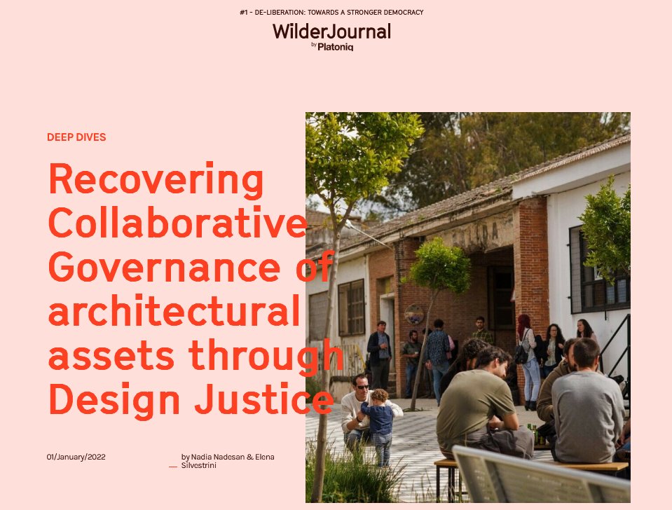 OpenHeritageEU (@openheritageeu) on Twitter photo Check out this new article by <a href="/platoniq/">@platoniq@mastodon.social</a> and learn how participatory processes can be applied to #CulturalHeritage 👇
🗞️ bit.ly/3ogYCuD Check out this new article by <a href="/platoniq/">@platoniq@mastodon.social</a> and learn how participatory processes can be applied to #CulturalHeritage 👇
🗞️ bit.ly/3ogYCuD