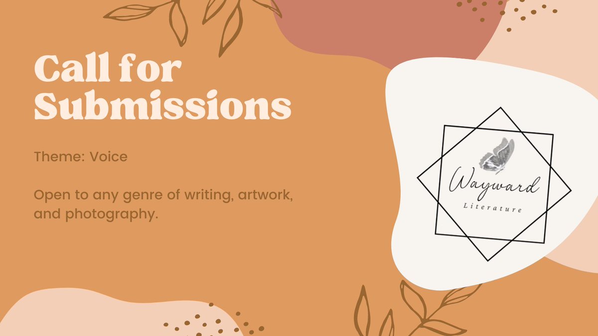 Wayward_Lit's tweet image. We're open and ready to see your work! #litmag #WritingCommunity #Creativemagazine #literarysubmissions #WritingCommunity