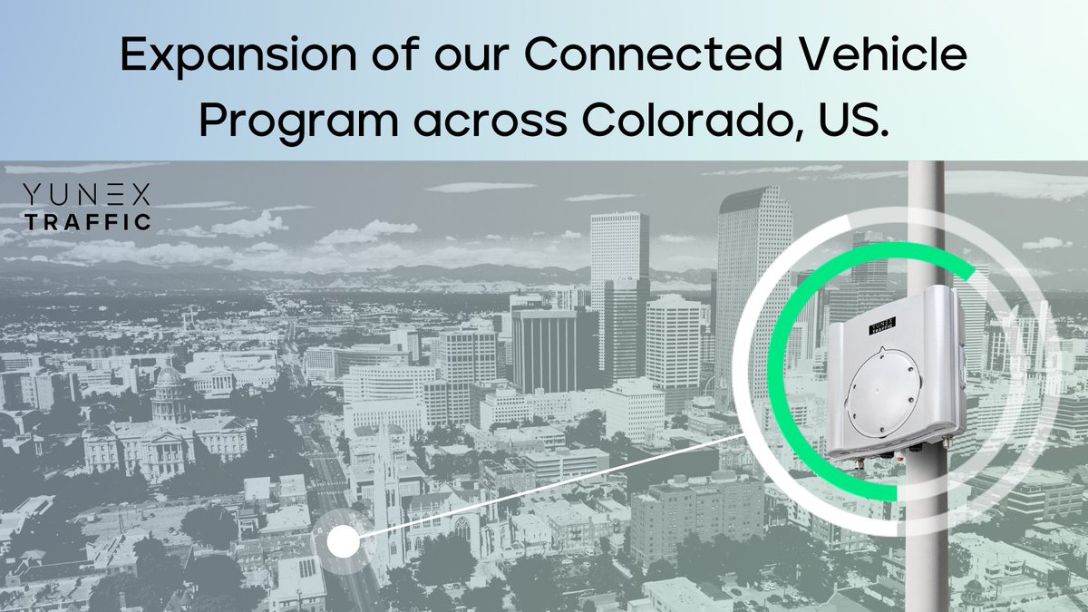 We are expanding Colorado's #connected vehicle program with our RSU2X! @coloradodot selected us to provide our RSU2X along with training, testing and maintenance. Soon, vehicles in Colorado will be able to communicate with the infrastructure. ✔ More: bit.ly/3PEiZ0e #V2X
