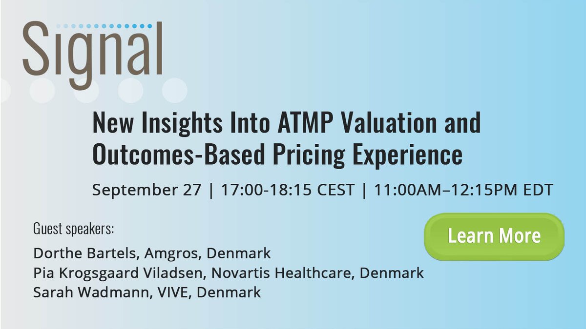 ISPORorg's tweet image. What are the groundbreaking opportunities for treatment offered by advanced therapy medicinal products (ATMPs)?  Hear the Danish experience with #ATMPs at the next Signal Series episode, scheduled for September 27. #ISPORSignal  ow.ly/zL4x50JWS2f