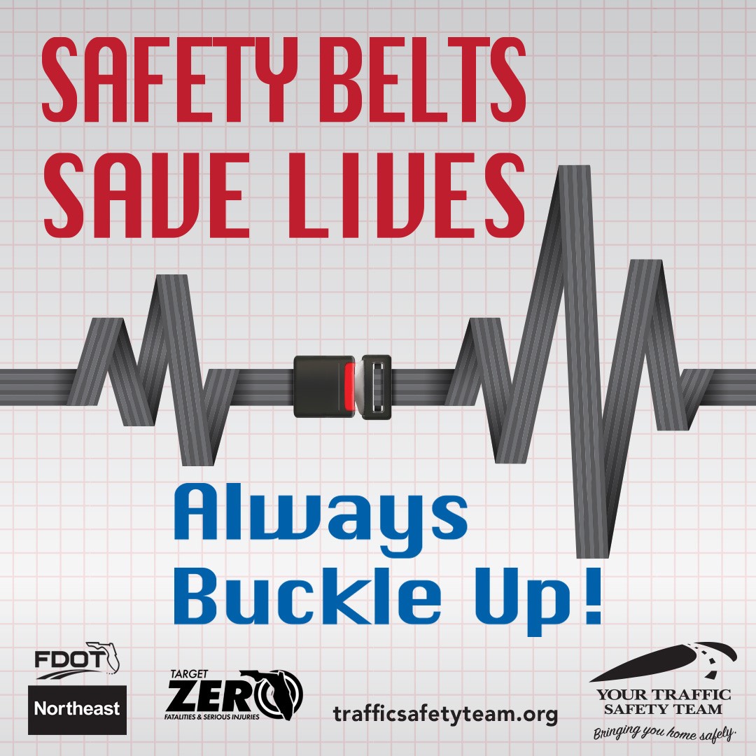 trafficsafetyfl's tweet photo. It’s a FACT… Safety Belts Save Lives! And it’s a Florida LAW!
#trafficsafetyteam #trafficsafetyFL #CTST #northeastflorida #NEFL #MyFDOTNEFL #BuckleUp #PhoneDown #OccupantProtection #SeatbeltsSaveLives #duval #jacksonville #alwaysbuckleup #TargetZeroFL
https://t.co/JE2vipNJv7 https://t.co/YfffCXQRa9
