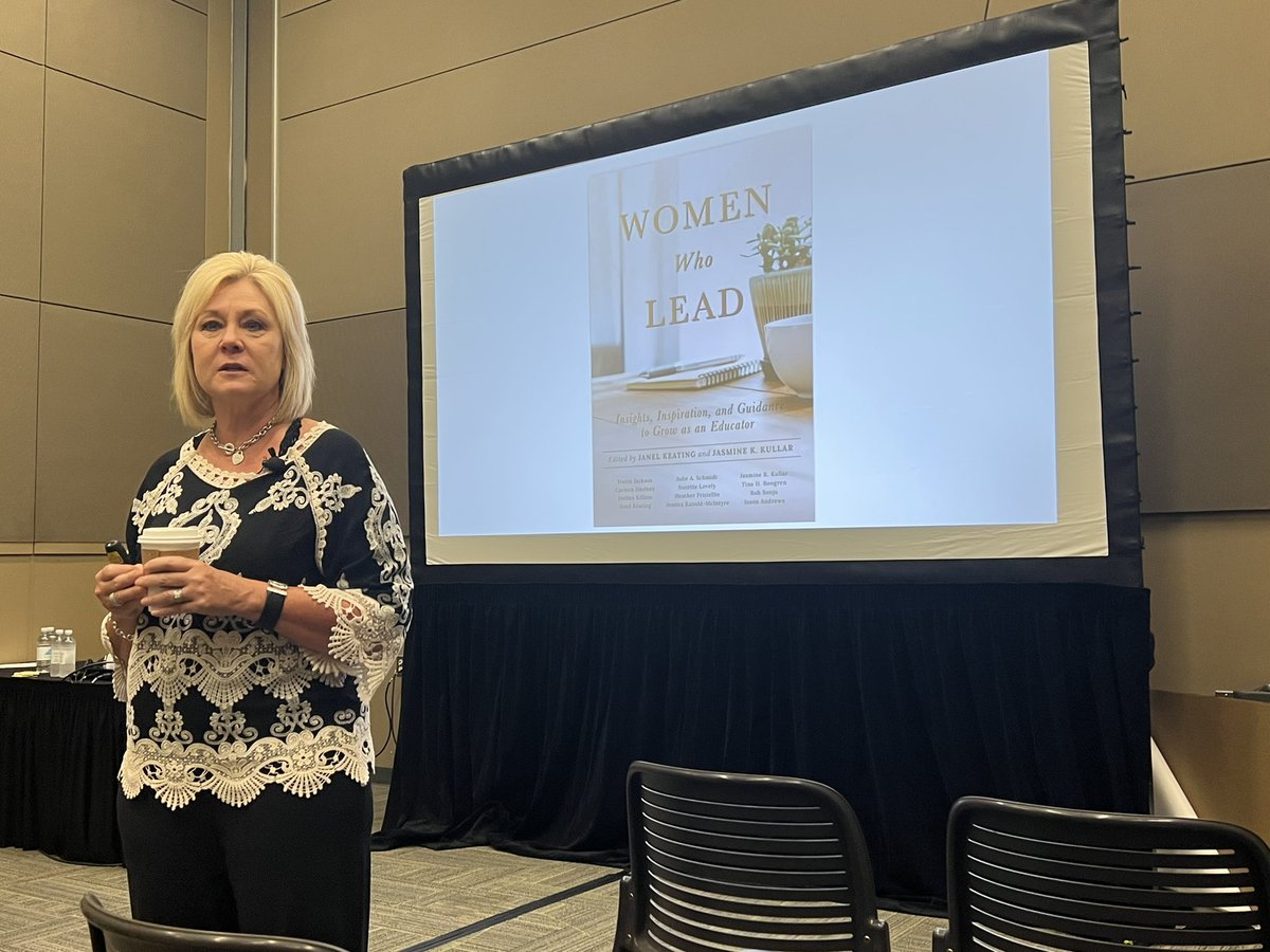 KateVanHoutenLF's tweet photo. Excited to learn with Julie Schmidt about empowering women in leadership. Where my ladies at?! #LFLeads #SolutionTreePLC https://t.co/lrtGWADIrP