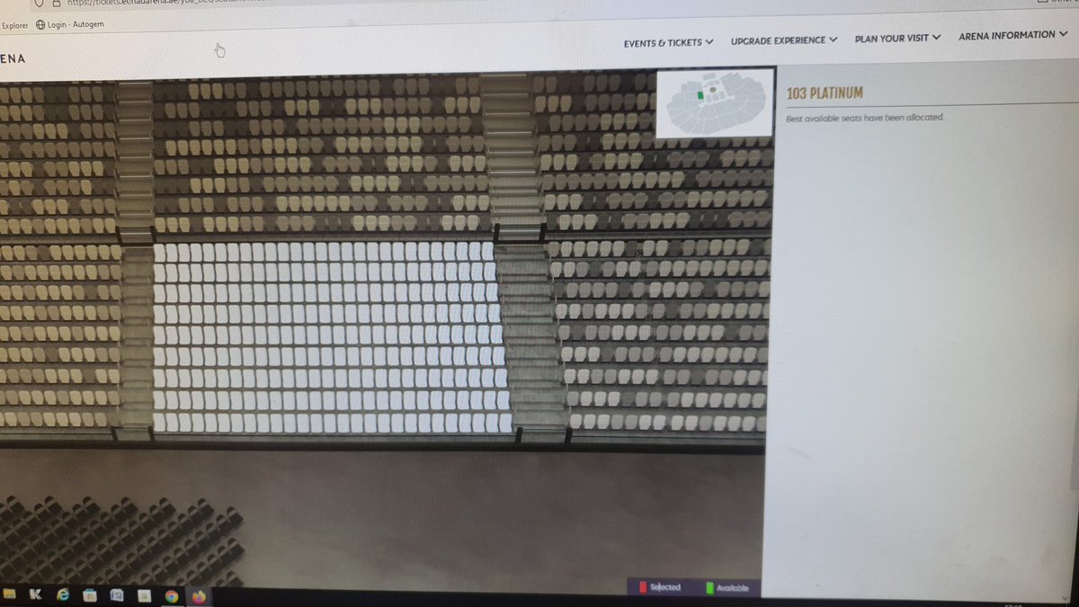 EiBiCrew's tweet photo. @etihadarena_ae so where do we book these tickets. 20 minutes nothing works https://t.co/3FXbHCA7yK