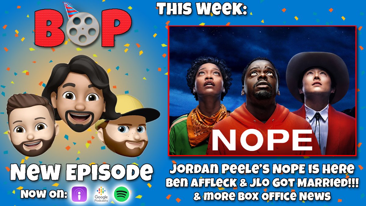 New Episode!

- New Release: #NopeMovie 
- #MatchboxCars The Movie
- #SamaraWeaving joins #Scream6
- And much more!

linktr.ee/BoxOfficeParty