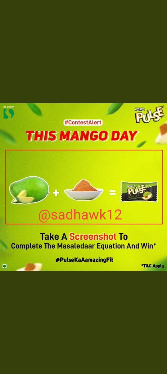 @PassPass_Pulse my perfect screenshot

#PulseMangoDay #PulseKaAamazingFit #PulseCandy #PranJaayeParPulseNaJaaye #Contest @PassPass_Pulse 

Tagged 
@thevinny10 @bharat1920 @puru0929