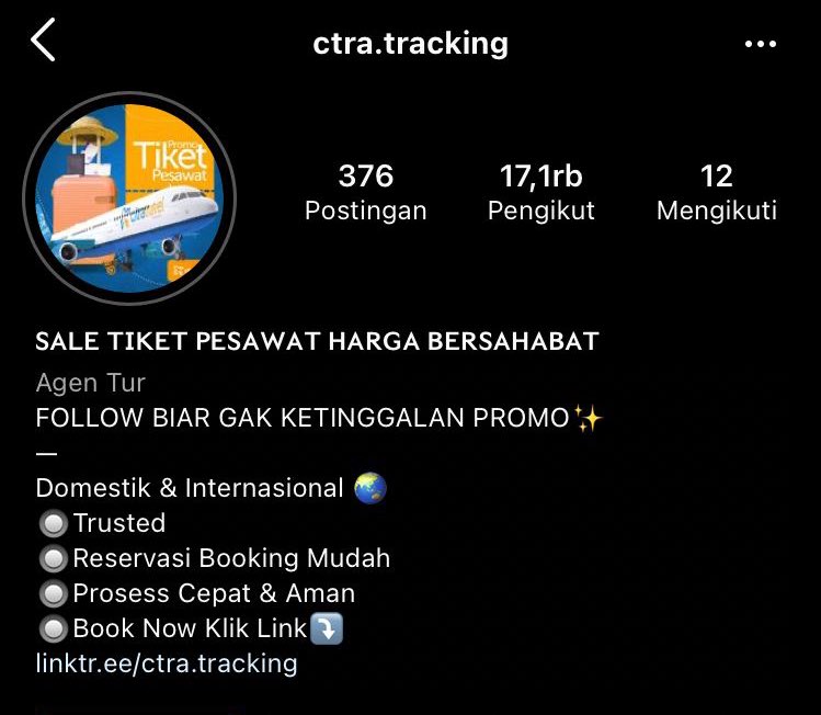 trustmenow11's tweet photo. Gaes yang mau liburan tergiur harga tiket miring, jangan mauuuu ya ! udah paling bener di aplikasi aja deh belinya kalo ga mau di tipu!!! ini beberapa akun yang harus kalian waspadai. 

@/cahatabintangtravel @/grand_ticket
@/cendana.agency @/ctra.tracking. https://t.co/2AKgBu1M2g
