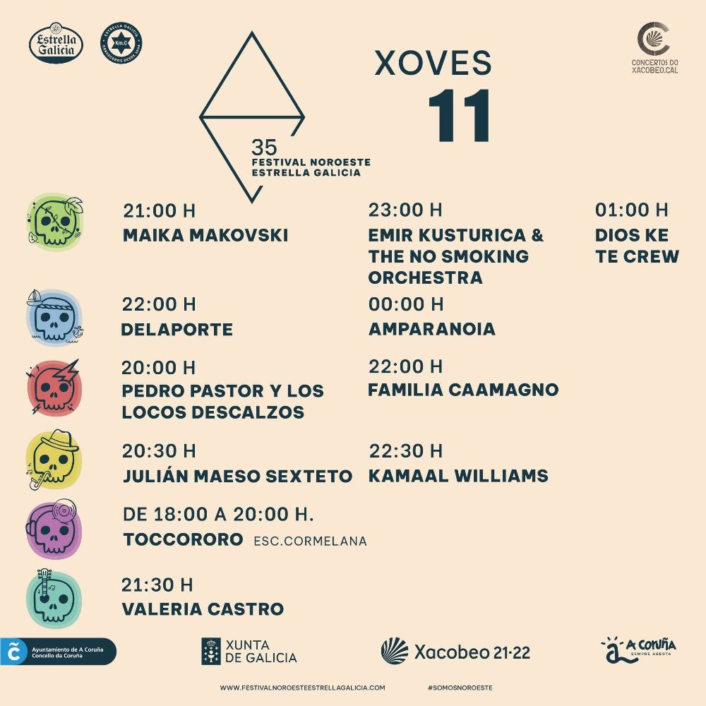 EloyTP's tweet image. #Coruña - Hilo con la ubicación de los escenarios, los días y horarios del Festival Noroeste @FestNoroesteEG 

Miércoles 10 - Jueves 11 - Viernes 12

#NoroesteEstrellaGalicia 🎵
#SomosNoroeste 🎶