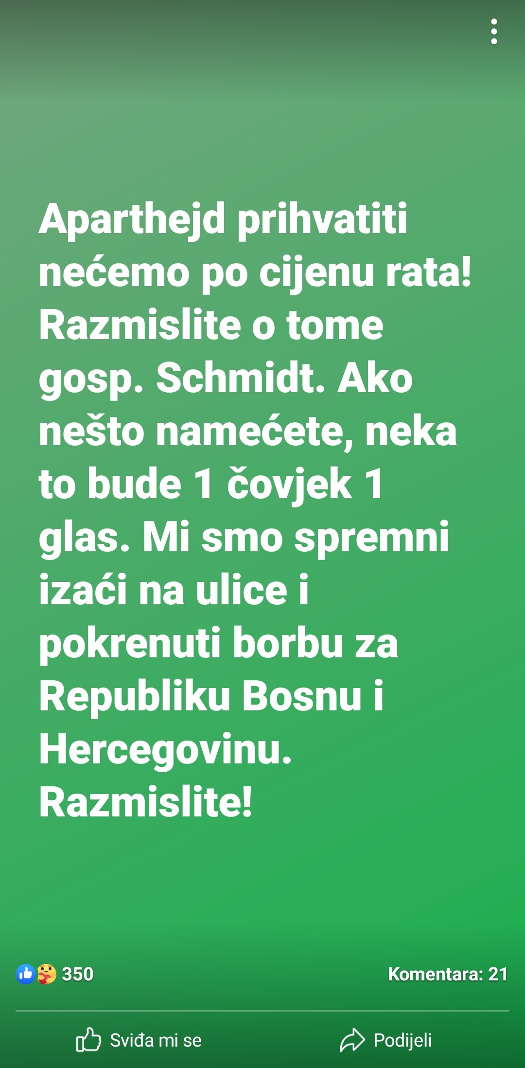 Nacistički ispad na večerašnjem prosvjedu protiv Hrvata: Svi Hrvati mogu stati u dva vagona FYMJTlkWIAceUEl?format=jpg&name=4096x4096