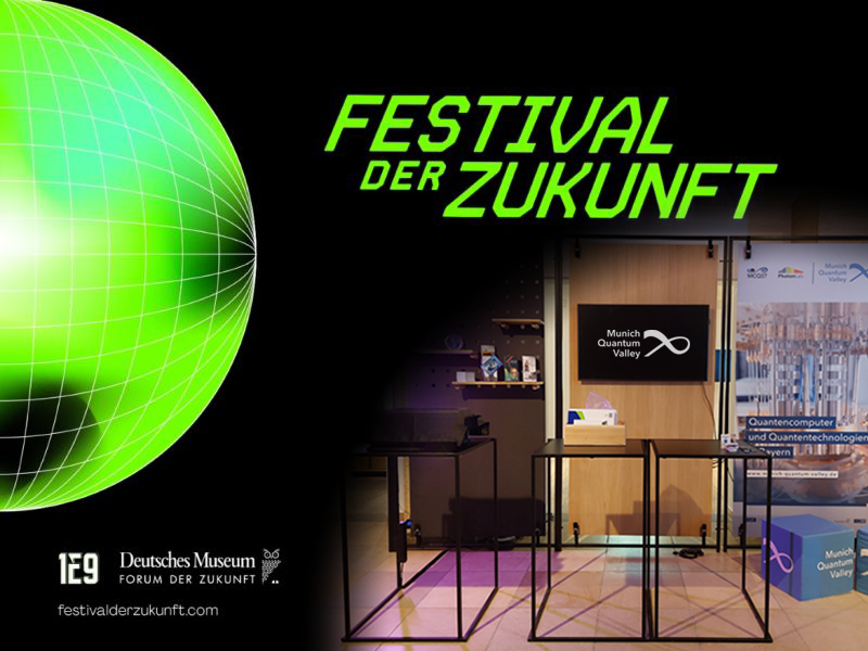 From Friday to Sunday you can find us at #FestivalDerZukunft in <a href="/DeutschesMuseum/">Deutsches Museum</a>'s Forum der Zukunft.
Meet us in the exhibition space between 10am and 6pm and get a glimpse of the (#quantum) #future.