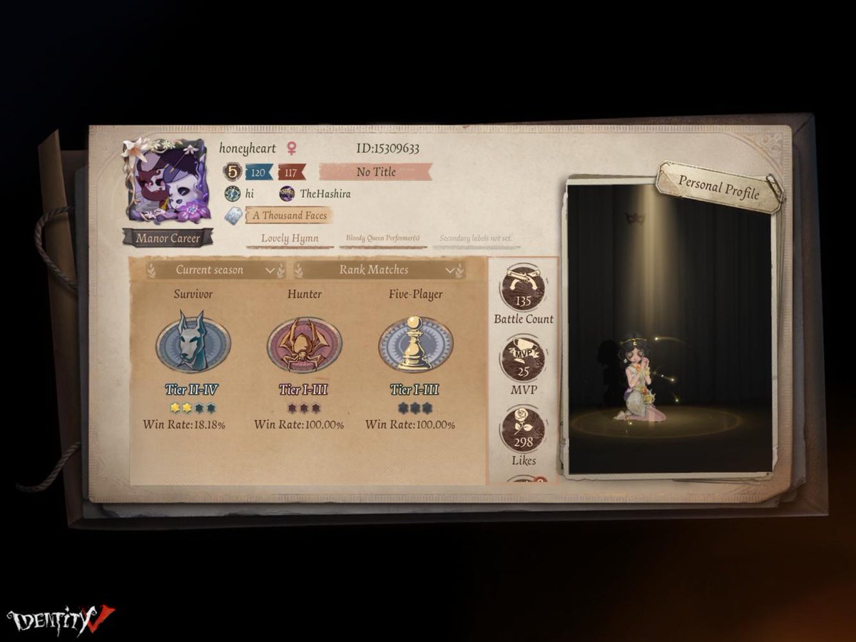 hxilsk's tweet photo. I'm playing Identity V. Fancy a game? https://t.co/LqJzrh2vnd