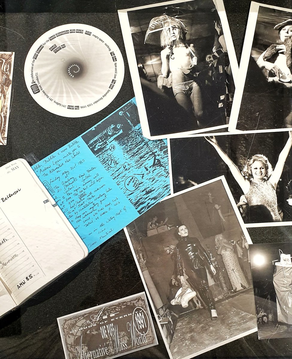 In 1972, Andrew Logan hosted a party at his studio in Hackney that began Alternative Miss World. The party guests dressed up as contestants in an alternative beauty pageant and were judged on the same criteria as the dogs in Crufts – originality, poise, and personality.