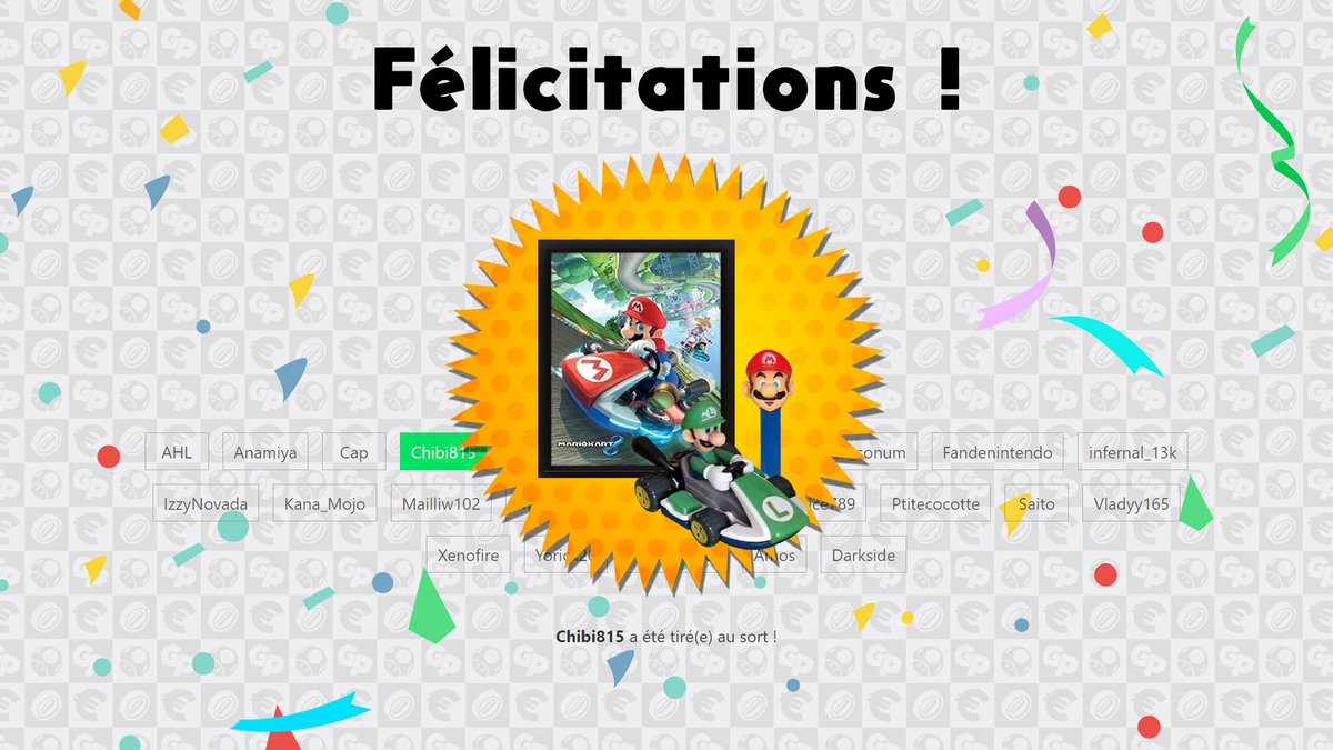 GoldenPhenixFR's tweet photo. 🎁 TIRAGE AU SORT 🎁

Le tirage au sort parmi les donateurs du New Mario's Quest a été effectué ! On commence avec le lot n°1 déblocable pour chaque don supérieur à 10 € qui a été remporté par Chibi815 !

Félicitations à toi ⭐️

#NMQ https://t.co/f0ivkRw7Lg