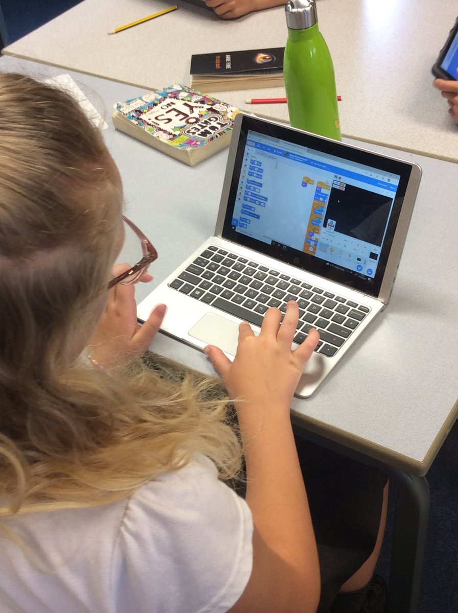 MrBStJosephs's tweet photo. This morning in #joeyscomputing Year 3 have been completing some Code Playground challenges on Scratch. The children were shown a short animation with a glitch in it. They then needed to debug it, by correcting the coding and then testing their solution. @stjs_staveley https://t.co/vtvXbrBFUl
