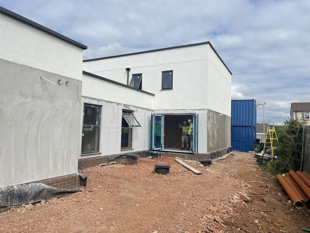 Site visit today at an exciting enhanced supported living build in collaboration with RCT social care services and NHS with <a href="/InnovateTrust/">Innovate Trust</a> for people with Autism and Learning Disabilities. Big thanks to Jonathan <a href="/WeAreTrivallis/">Trivallis</a> and Josh at P&amp;P builders #SBT