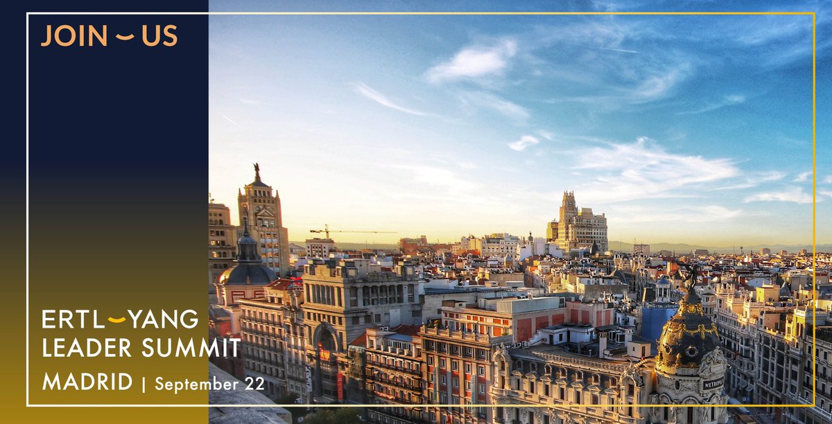 ERTL-YANG Leader Summit en Madrid conecta a los líderes principales y tomadores de decisiones a través de industrias y sectores para intercambiar ideas en temas de de clave y de importancia. Tanto como crecer en su red de professional el 22 de Septiembre.
bit.ly/3RSqsuI