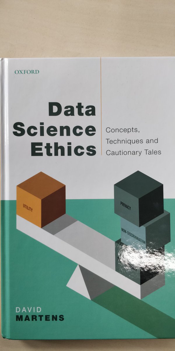 SandraWachter5's tweet photo. Just found this in my mail, super excited! thank you, @ApplDataMining ! fantastic book, everything you need to know about Data Science Ethics https://t.co/pECxJnyMdD