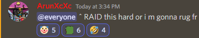 MMakflaj's tweet photo. @MintOfTheDay @ArchaicDegens Nice pfp ser #DRAGMI 
P.S. Help me our dev is holding me hostage, I have no options, I must raid or this bozo will rug us. https://t.co/O3ZHpxx5hR