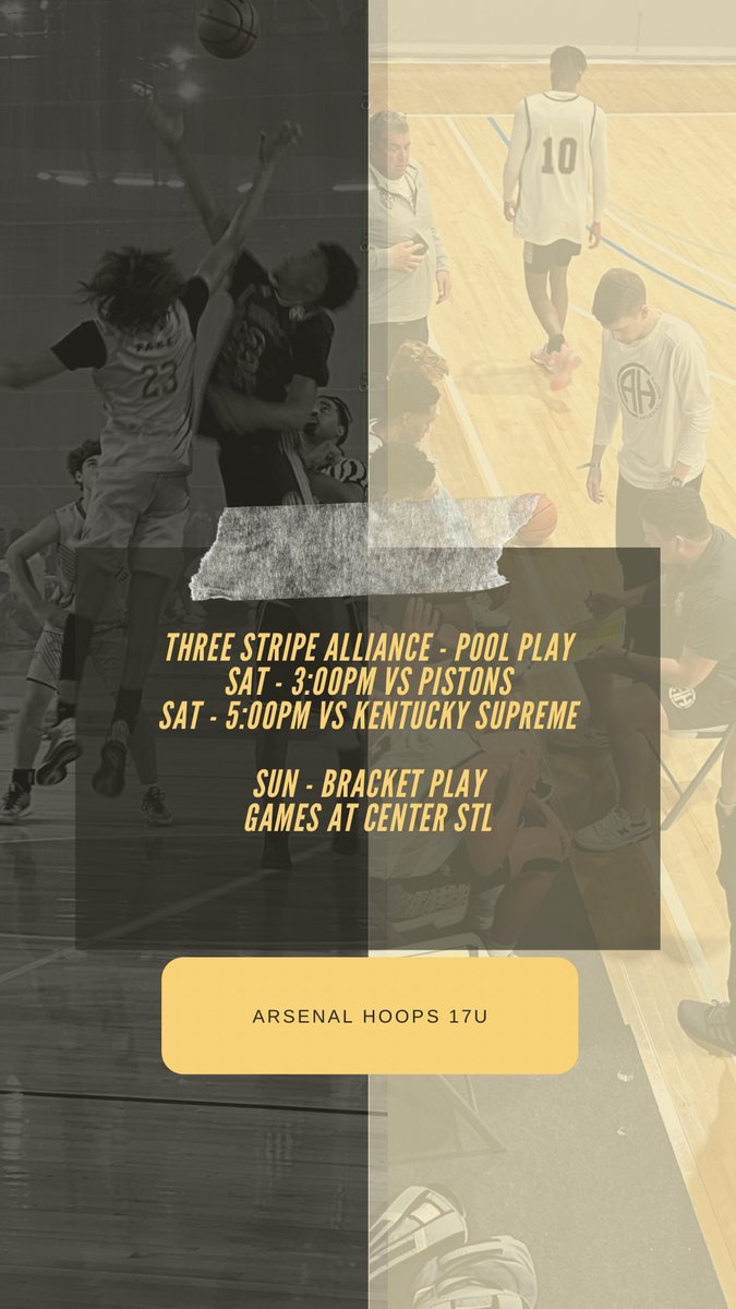 - 17s schedule for this weekend -