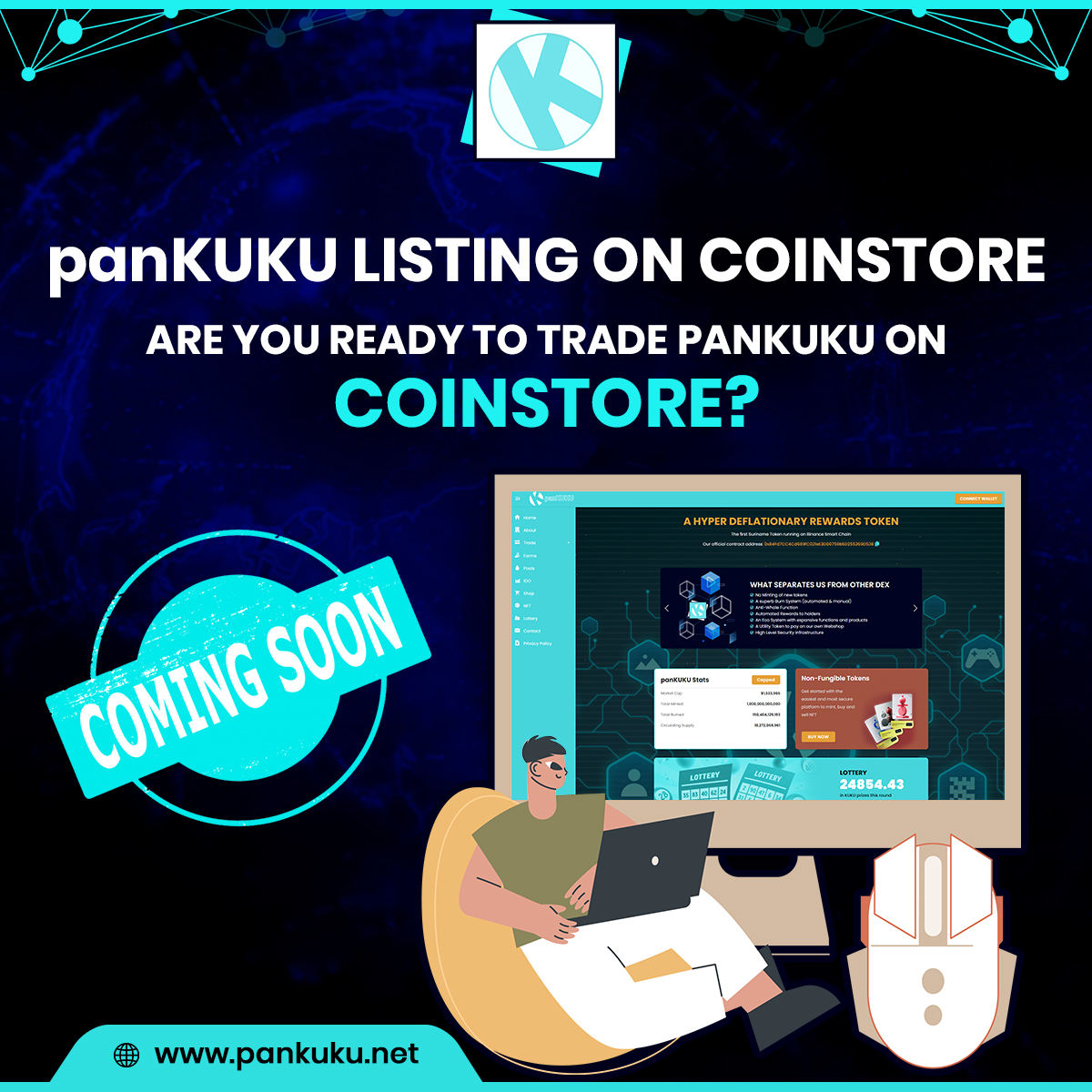 pankukuofficial's tweet photo. 🔥Coming Soon 🔥 
🔥 panKUKU Listing on #Coinstore

👉 Are You Ready To Trade panKUKU on Coinstore?

💬https://t.co/JYroaZJ4ds
🌏https://t.co/8Ggw4CP4j4

#exchange #cryptocurrency #Coinstore #Newlisting #comingsoon #investment #investor #Crypto #kukutoken #panKUKU https://t.co/T2O169orzJ