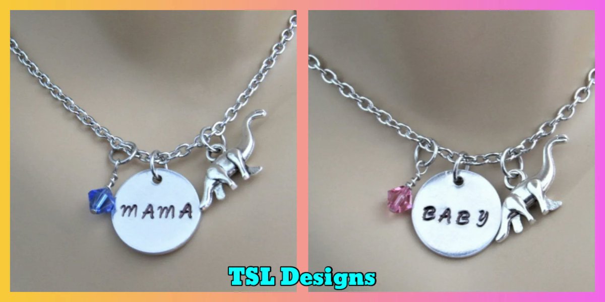 bythebeach1214's tweet photo. 🦕Mommy and Me Necklaces 
Mama &amp; Baby Necklace w/ Dinosaur Charm &amp; Birthstone
https://t.co/LqJ98Qj0CN
#mommyandme #necklace #necklaces #handmade #jewelry #handmadejewelry #handcrafted #handcraftedjewelry #shopsmall #dinosaur #mamasaurus #babysaurus #etsy https://t.co/pycCwHKmrg