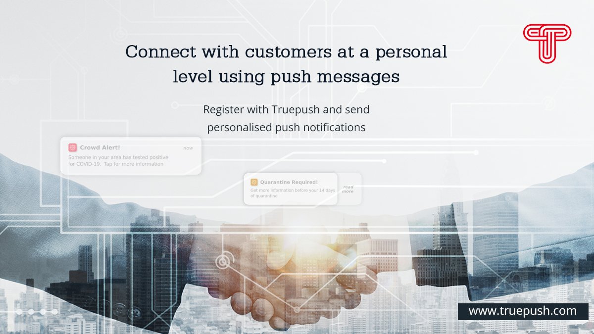 TruepushHQ's tweet image. Personalized marketing campaigns can increase click and open rates. 
Register with Truepush and send unlimited push notifications for free.
app.truepush.com/home/register 
#pushnotificationtool #freepushnotificationservice
#pushnotification #pushnotifications #pushnotificationsservice