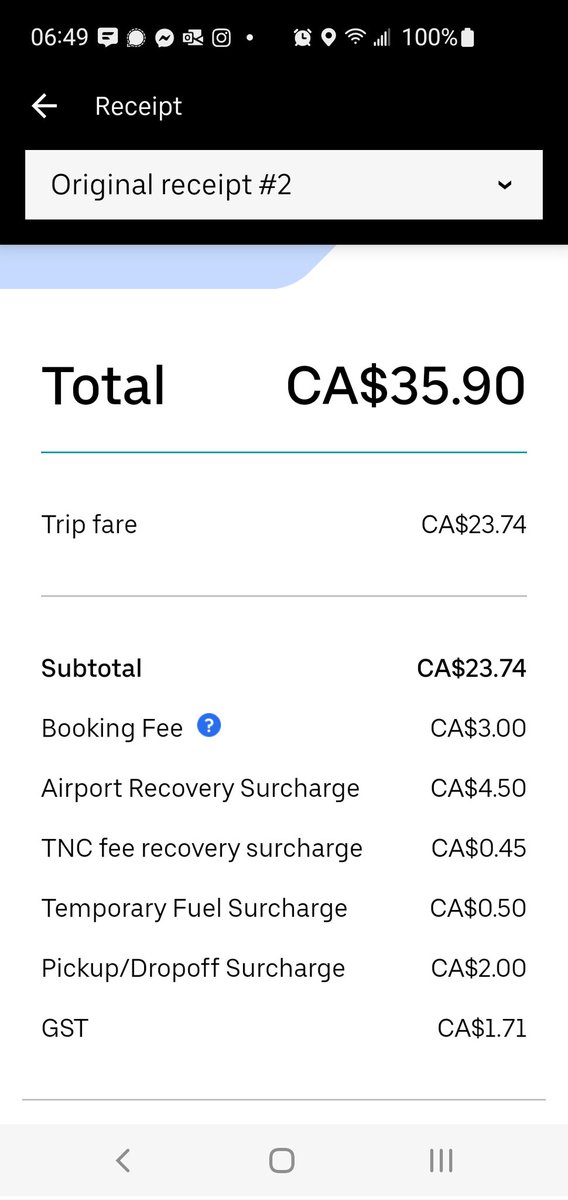 BoonTweets's tweet photo. @CharesseT_ @Uber Any way I can avoid being charged for pickup/dropoff? https://t.co/2BmY6cPefz