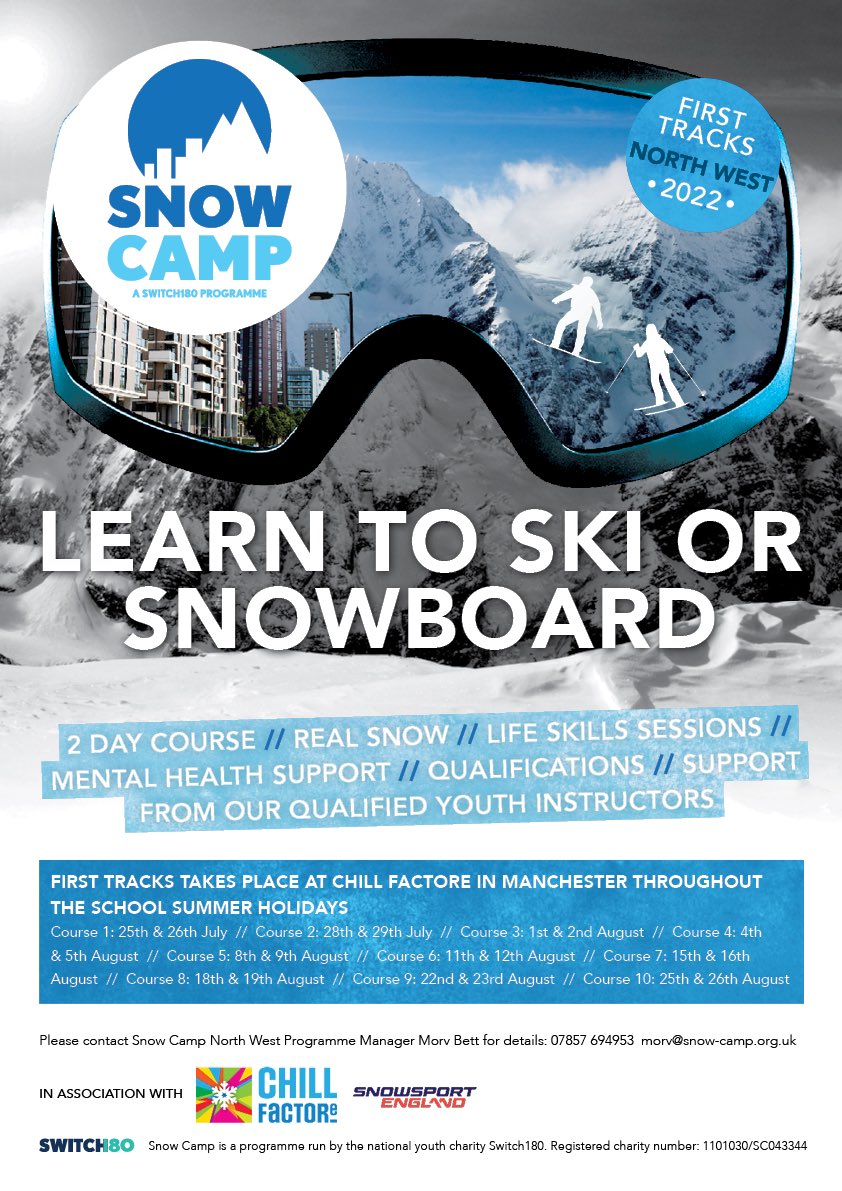 11-16 years? Want a FREE Snow Camp 8&amp;9th August? Get in touch with mike@tif-c.co.uk or 07713 066676 to book or for more information. Spaces are limited!