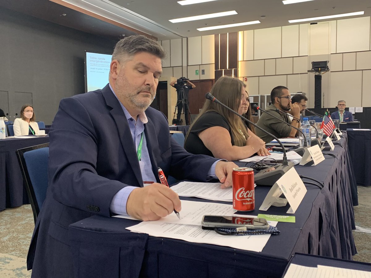 geofarrill's tweet photo. Last week’s #CEC29 was inspiring, encouraging and full of great moments. Learning from #community members, #youth, #innovators and #experts was amazing. Proud to have the opportunity to help facilitate #environmental cooperation in #NorthAmerica. https://t.co/cjDgQKzlil