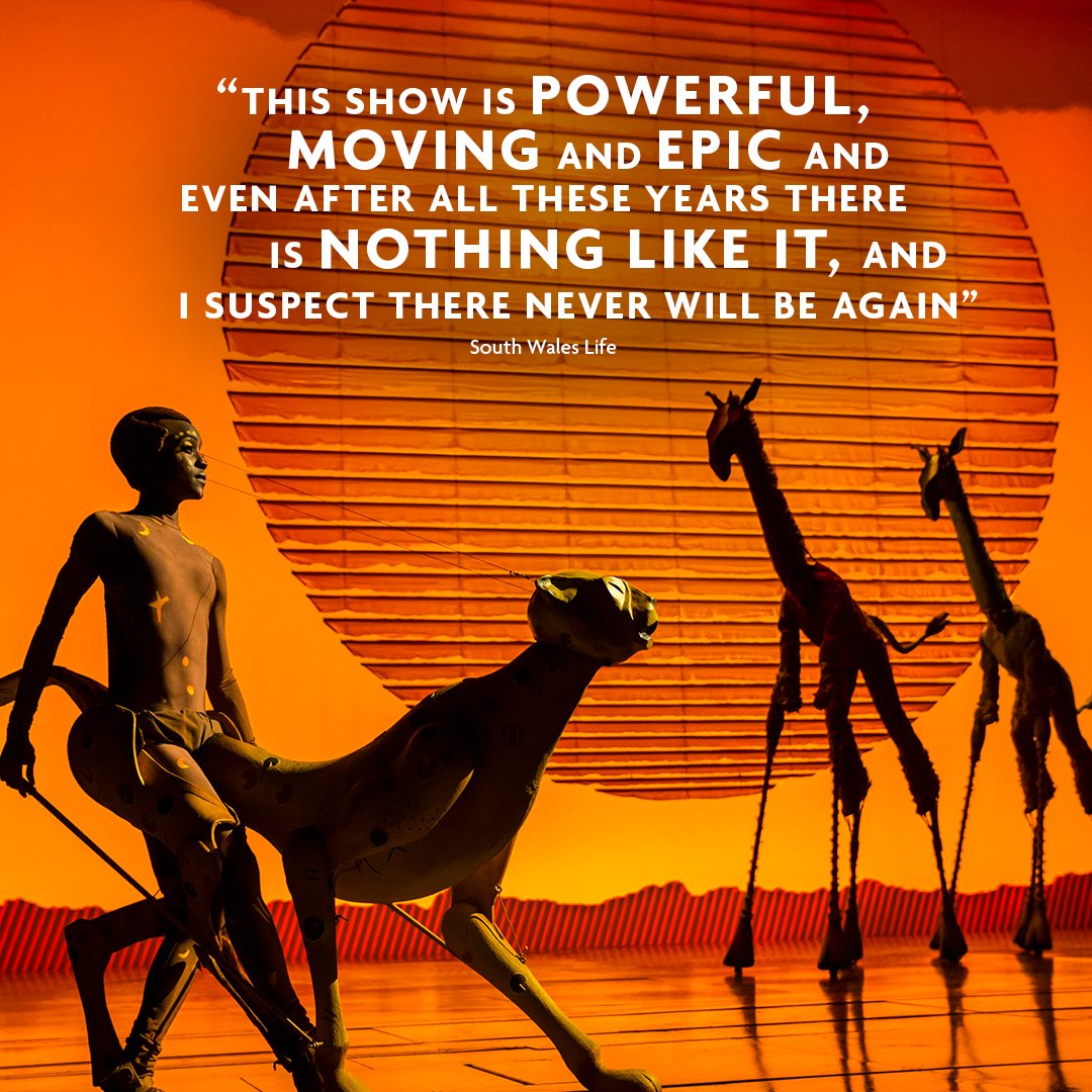 theCentre's tweet photo. Disney’s The Lion King is enchanting audiences young and old. Don’t miss your chance to experience this amazing show. Must end Saturday 27 August. For best mid-week availability check August performances. 
Book tickets here👇 
https://t.co/aoxKuLfbqA https://t.co/8IZjwIk5wA