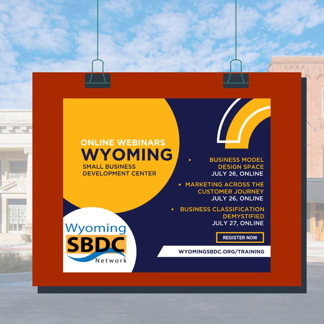 WyoBizCouncil's tweet image. Check out what&apos;s happening with some of our partners around the state in the coming weeks. From virtual trainings to public comment periods, there&apos;s a lot going on. Help us spread the word.

#partnerupdate #wybusiness #resiliency #trainings #publiccomments